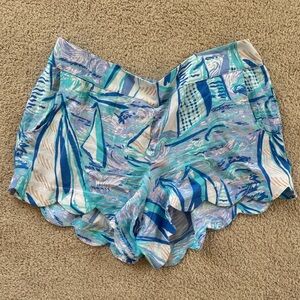 Lilly Pulitzer Scallop Hem Shorts